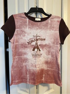 Vintage Y2K Paris Baby Tee Disney World